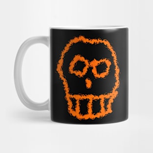 Fire Skull Drawing Mug